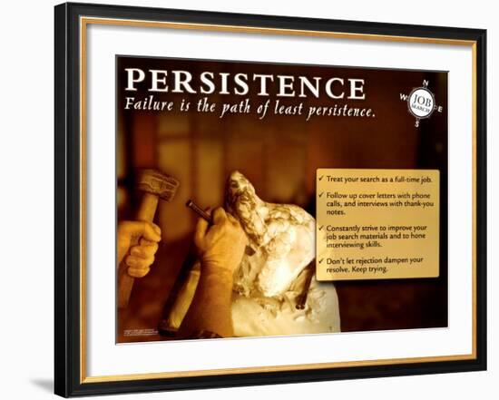 Persistence-null-Framed Art Print