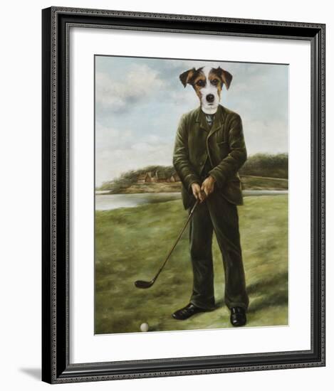 Persistent Golfer-Thierry Poncelet-Framed Premium Giclee Print