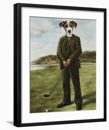 Persistent Golfer-Thierry Poncelet-Framed Premium Giclee Print