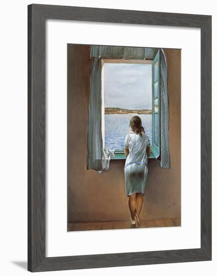 Person at the Window-Salvador Dalí-Framed Art Print