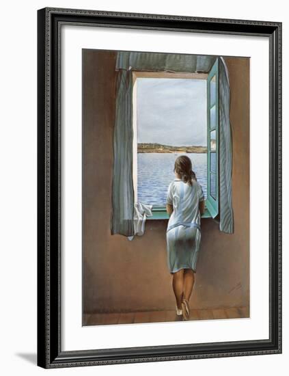 Person at the Window-Salvador Dalí-Framed Art Print