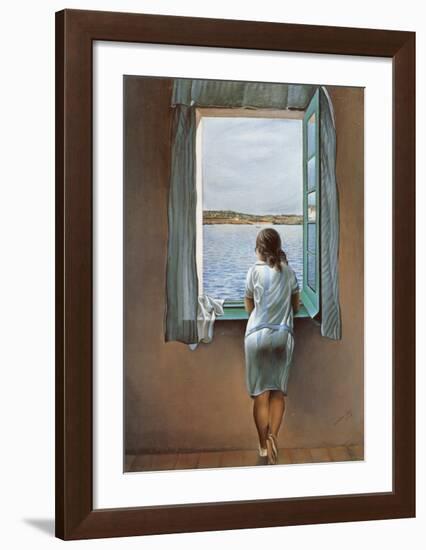 Person at the Window-Salvador Dalí-Framed Art Print