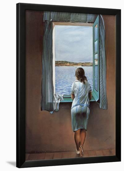 Person at The Window-Salvador Dalí-Framed Art Print