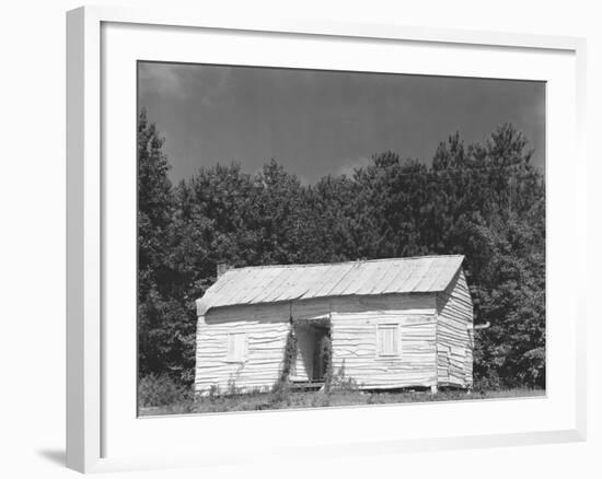 person cabin in Hale County, Alabama, c.1936-Walker Evans-Framed Photographic Print