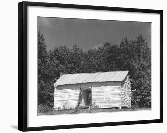 person cabin in Hale County, Alabama, c.1936-Walker Evans-Framed Photographic Print