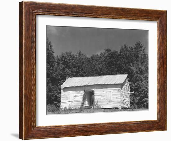 person cabin in Hale County, Alabama, c.1936-Walker Evans-Framed Photographic Print