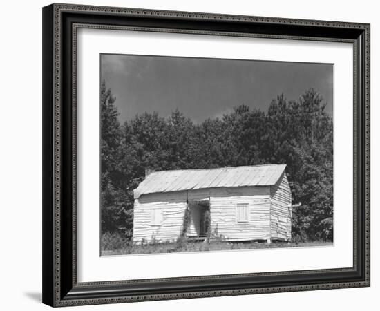 person cabin in Hale County, Alabama, c.1936-Walker Evans-Framed Photographic Print