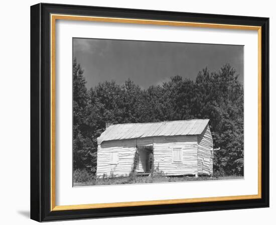 person cabin in Hale County, Alabama, c.1936-Walker Evans-Framed Photographic Print