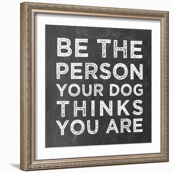 Person Dog-Erin Clark-Framed Giclee Print