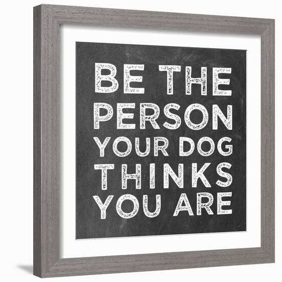 Person Dog-Erin Clark-Framed Giclee Print