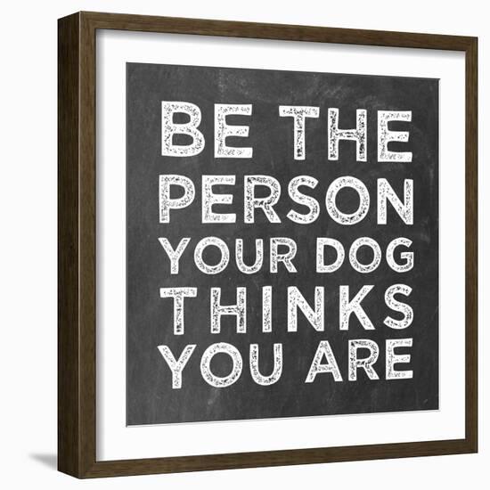 Person Dog-Erin Clark-Framed Giclee Print