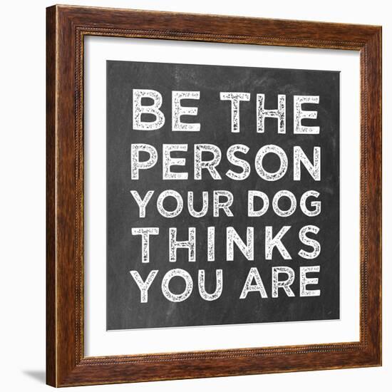 Person Dog-Erin Clark-Framed Giclee Print