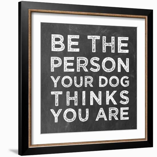 Person Dog-Erin Clark-Framed Giclee Print