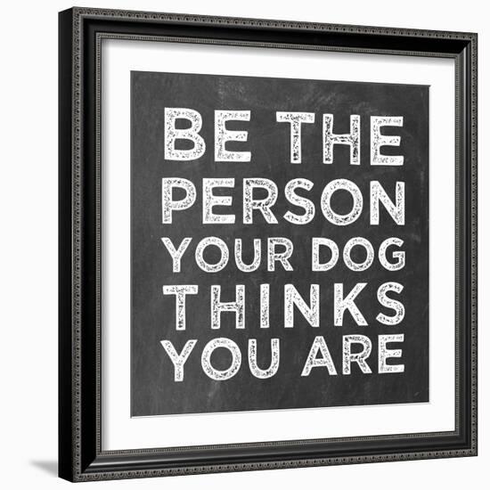 Person Dog-Erin Clark-Framed Giclee Print