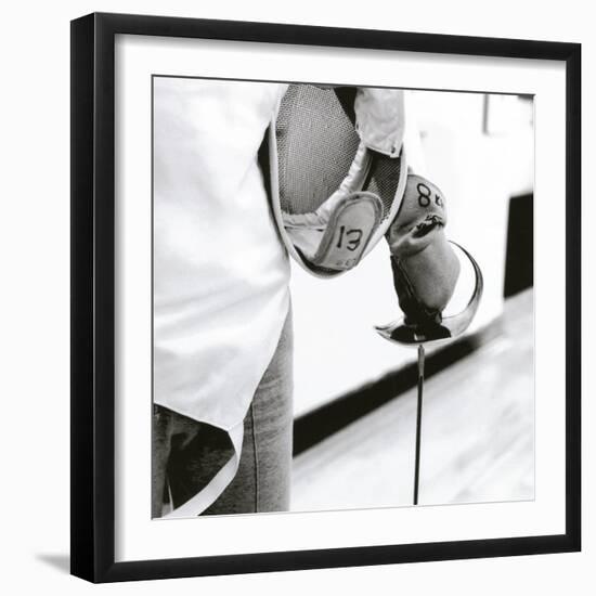Person Holding a Fencing Sword-null-Framed Photographic Print