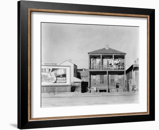 person house in New Orleans, Louisiana, 1936-Walker Evans-Framed Photographic Print