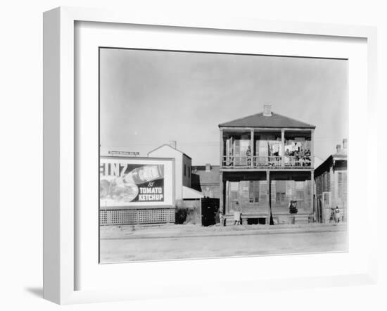 person house in New Orleans, Louisiana, 1936-Walker Evans-Framed Photographic Print