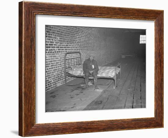 Person in a Red Cross hospital in the camp for flood refugees at Forrest City, Arkansas, 1937-Walker Evans-Framed Photographic Print