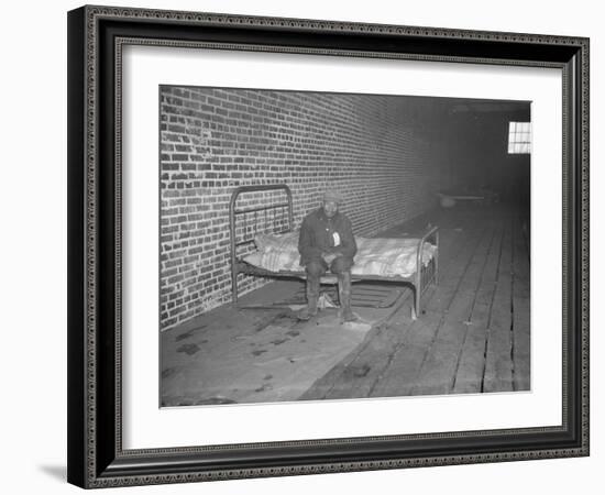 Person in a Red Cross hospital in the camp for flood refugees at Forrest City, Arkansas, 1937-Walker Evans-Framed Photographic Print