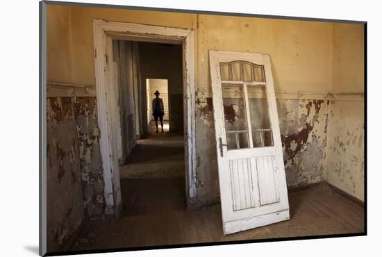 Person in Abandoned House, Kolmanskop Ghost Town, Namibia-David Wall-Mounted Photographic Print