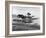 Person in Canoe by Natural Jetty in Bay-Alfred Eisenstaedt-Framed Photographic Print