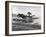 Person in Canoe by Natural Jetty in Bay-Alfred Eisenstaedt-Framed Photographic Print