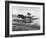 Person in Canoe by Natural Jetty in Bay-Alfred Eisenstaedt-Framed Photographic Print