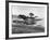 Person in Canoe by Natural Jetty in Bay-Alfred Eisenstaedt-Framed Photographic Print