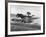 Person in Canoe by Natural Jetty in Bay-Alfred Eisenstaedt-Framed Photographic Print