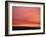 Person Watching the Sunset from Sand Dune on Coast, Oregon Dunes National Recreation Area, Oregon-Steve Terrill-Framed Photographic Print