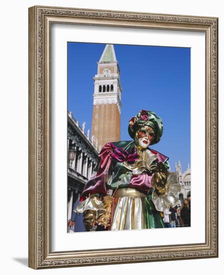 Person Wearing Masked Carnival Costume, Veneto, Italy-Bruno Morandi-Framed Photographic Print