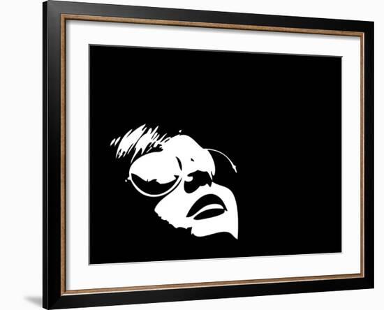 Person with Reflection-Adam Tinney-Framed Art Print