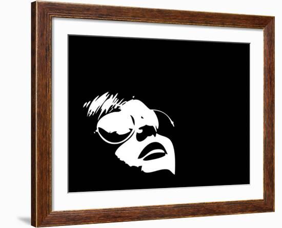 Person with Reflection-Adam Tinney-Framed Art Print