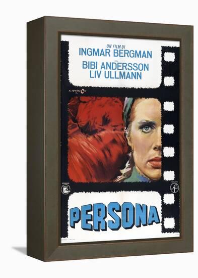 Persona, Italian poster, Liv Ullmann, 1966-null-Framed Stretched Canvas