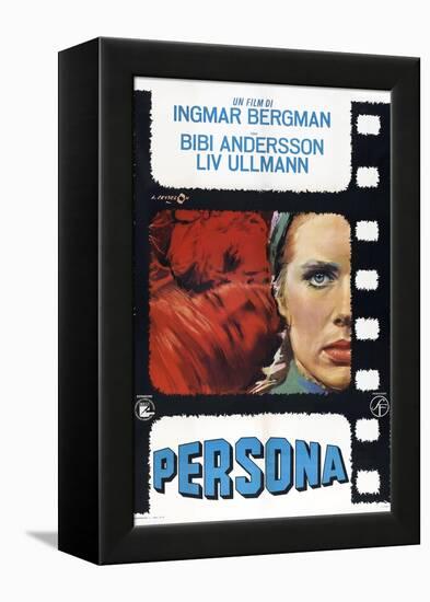 Persona, Italian poster, Liv Ullmann, 1966-null-Framed Stretched Canvas