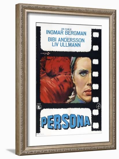 Persona, Italian poster, Liv Ullmann, 1966-null-Framed Art Print