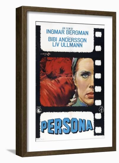 Persona, Italian poster, Liv Ullmann, 1966-null-Framed Art Print