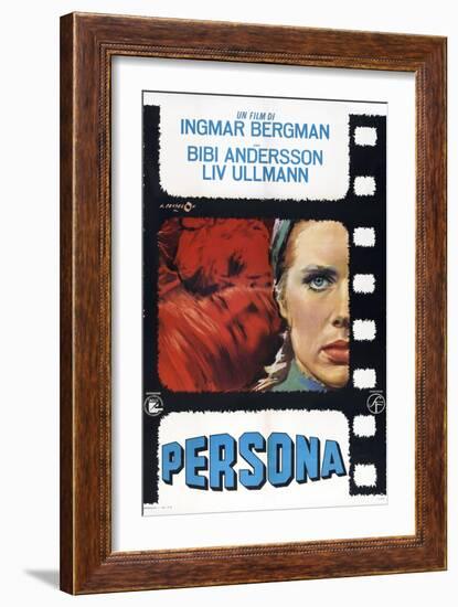 Persona, Italian poster, Liv Ullmann, 1966-null-Framed Art Print