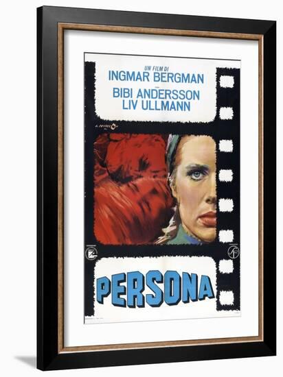 Persona, Italian poster, Liv Ullmann, 1966-null-Framed Art Print