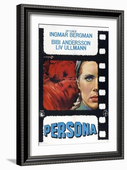 Persona, Italian poster, Liv Ullmann, 1966-null-Framed Art Print