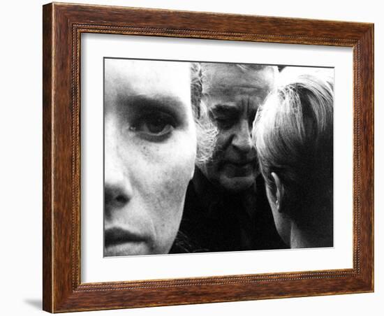 Persona, Liv Ullmann, Gunnar Bjornstrand, Bibi Andersson, 1966-null-Framed Photo