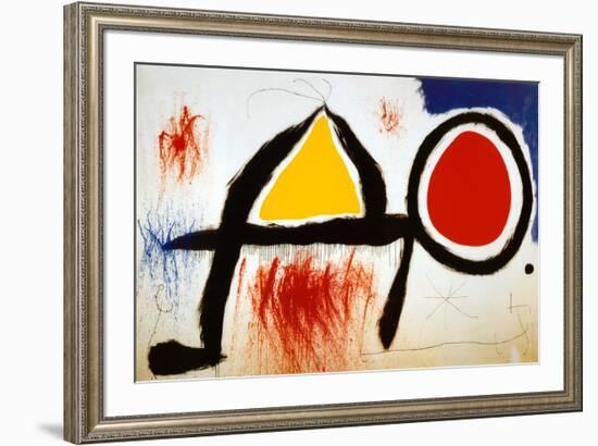 Personagge Devan Le Soleil-Joan Miro-Framed Art Print