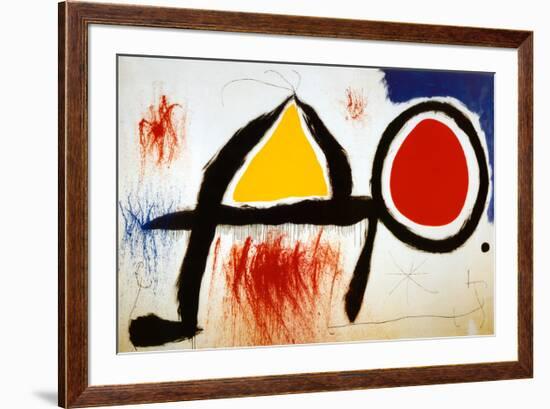 Personagge Devan Le Soleil-Joan Miro-Framed Art Print