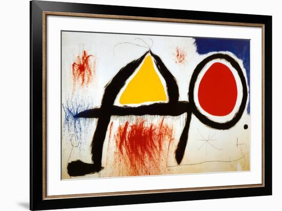 Personagge Devan Le Soleil-Joan Miro-Framed Art Print