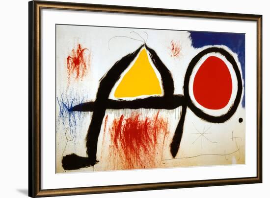 Personagge Devan Le Soleil-Joan Miro-Framed Art Print