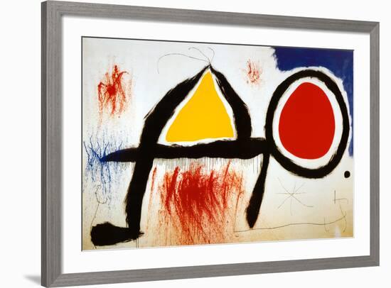 Personagge Devan Le Soleil-Joan Miro-Framed Art Print