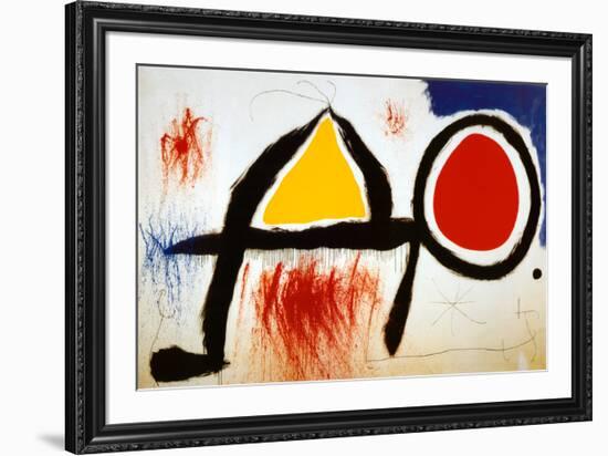 Personagge Devan Le Soleil-Joan Miro-Framed Art Print