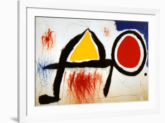 Personagge Devan Le Soleil-Joan Miro-Framed Art Print