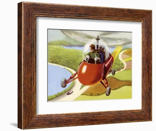 Personal Helicopter-null-Framed Art Print