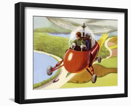 Personal Helicopter-null-Framed Art Print
